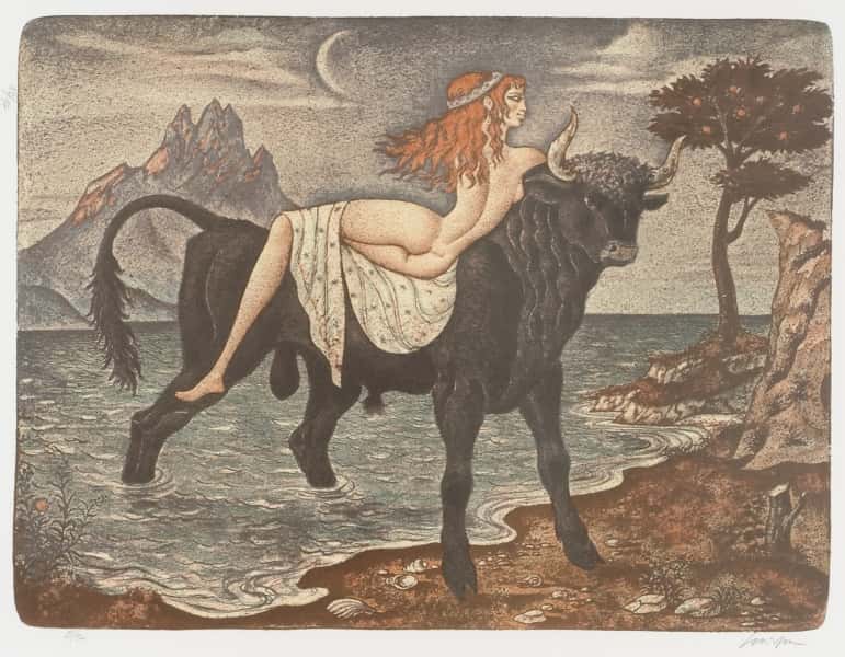 Europa og Zeus av Gino Scarpa