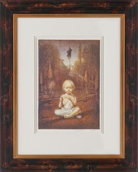 Selvportrett som 3-åring av Odd Nerdrum